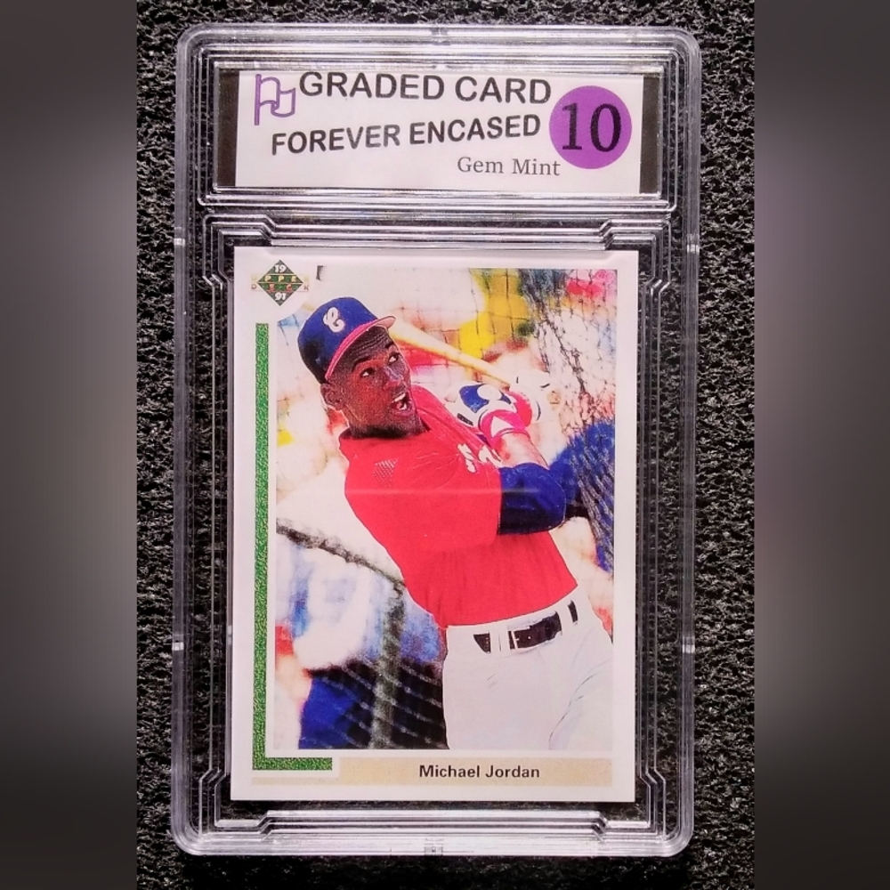 Michael Jordan Chicgo White Sox Baseball Rookie Card. Graded 10 Gem Mint